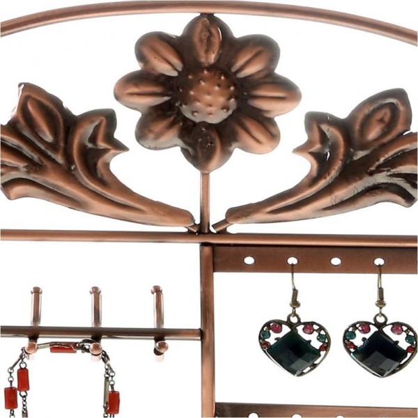 Porte bijoux porte bijoux cadre mixte corbeille baroque avec panier Cuivre - Photo n°2