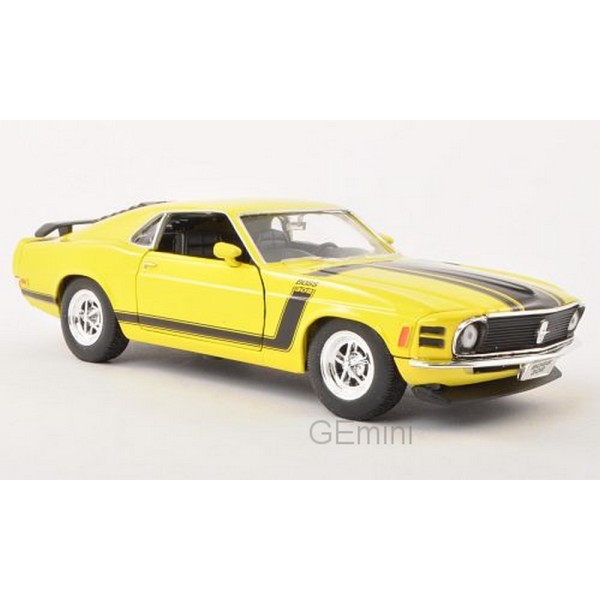 Ford Mustang jaune 1970 1/24 Welly - Photo n°1