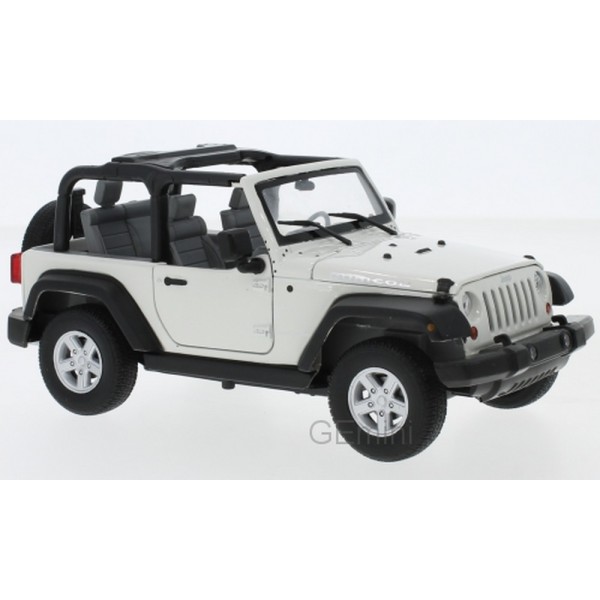 Jeep Wrangler Rubicon blanche 2007 1/24 Welly - Photo n°1
