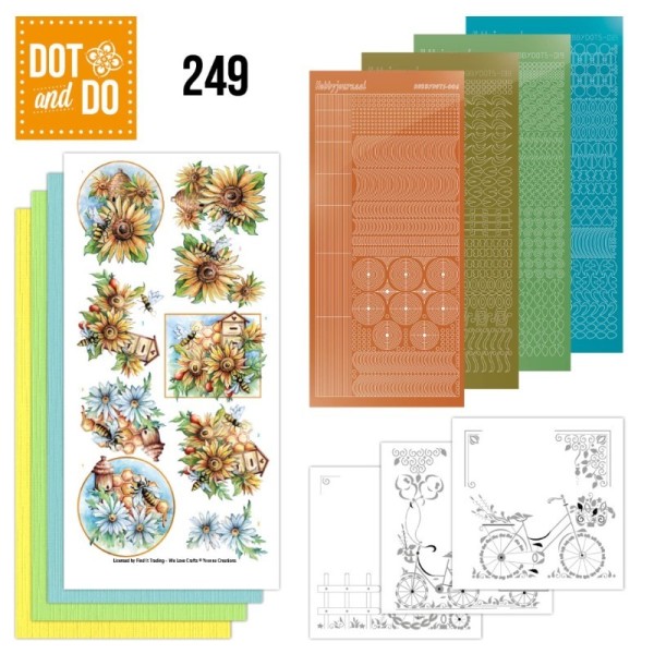 Dot and do 249 - kit Carte 3D - Abeille et Miel - Photo n°1