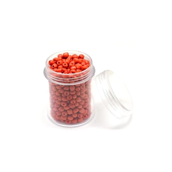 Perles de rocaille intercalaires 1,7 mm (3000 pièces) Rouge - Photo n°1