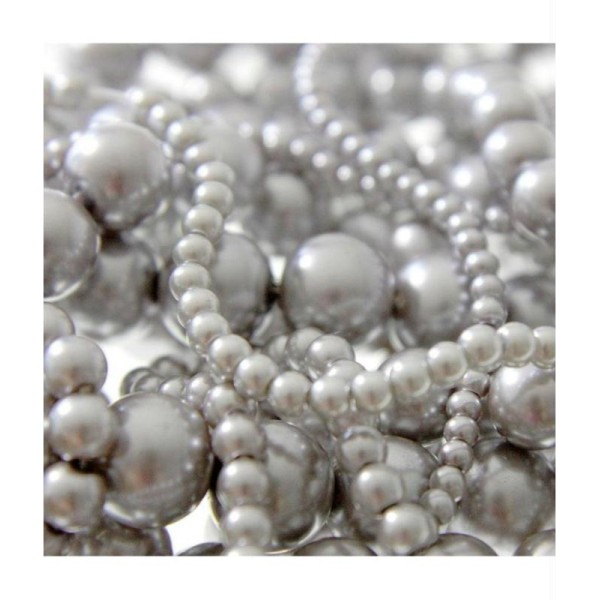 Perles nacrées 10 mm en verre de bohême couleurs pastel lot de 20 - Photo n°1