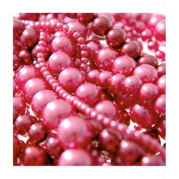 Perles nacrées 5 mm en verre de bohême couleurs vives lot de 100 - Photo n°1