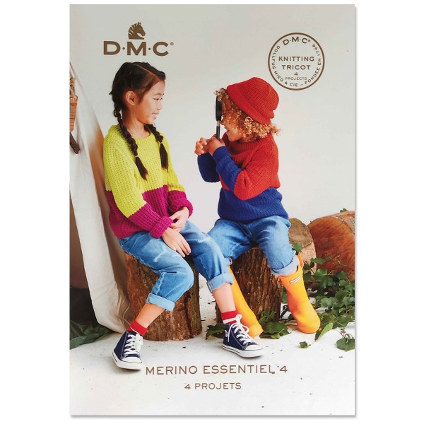 Livre tricot DMC - Merino essentiel 4 - Enfants - 4 projets - 24 pages - Photo n°1