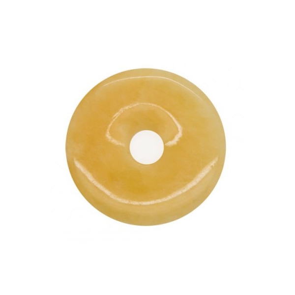 1x Pendentif Donut 30mm AVENTURINE ORANGE - Photo n°1