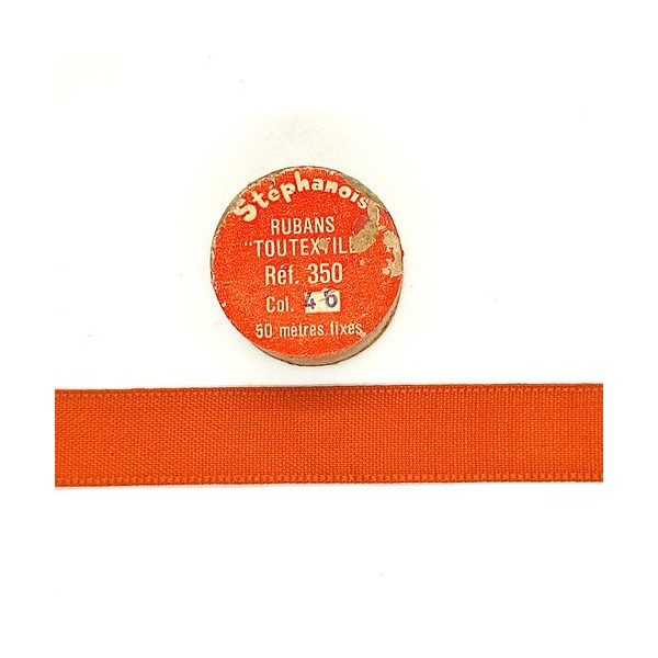 9M d'extra fort orange toutextile - coton - 15mm - Photo n°1