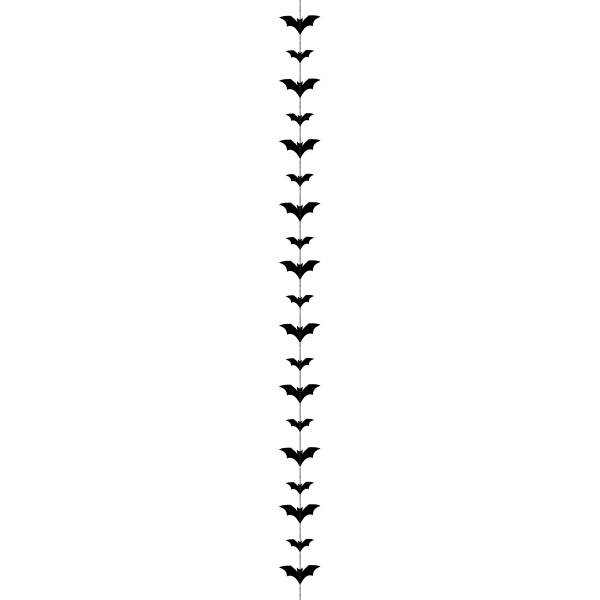 Guirlande en papier - Chauve -souris - 1,5 m - Photo n°1