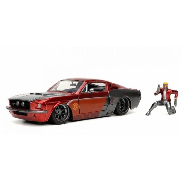 Ford Shelby GT-500 Marvel Guardian of the Galaxy - avec figurine 1967 1/24 Jada - Photo n°1