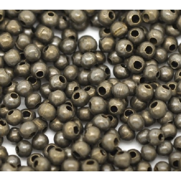 Perles métal intercalaires 4 mm bronze x 100 - Photo n°1