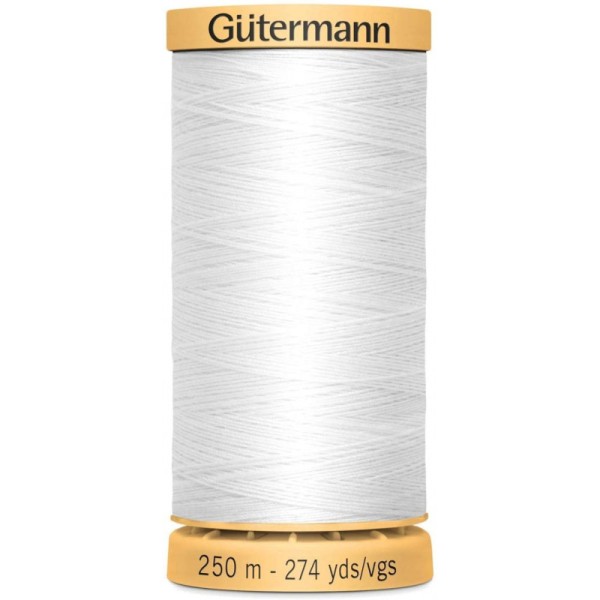 Fil à coudre 100% coton Gütermann 250m blanc n°5709 - Photo n°1