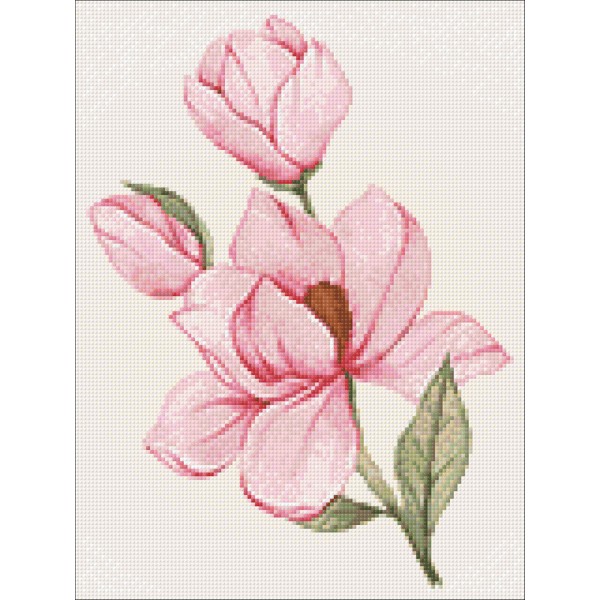 Kit de peinture diamant Fleur de magnolia 30*40 WD3021 - Photo n°2