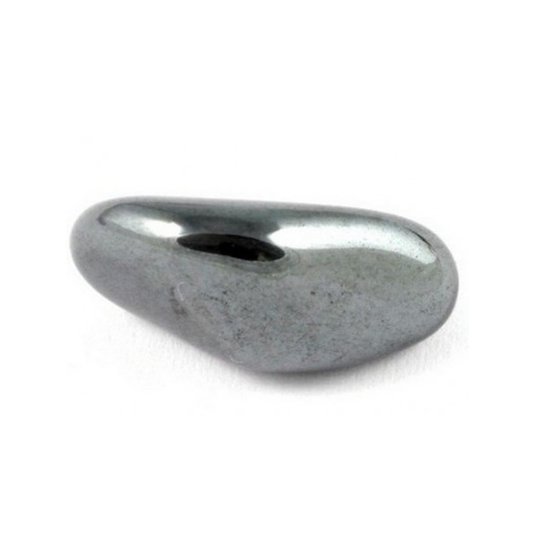 Lot de 2 pierres roulées en hématite grise non magnétique - Photo n°4