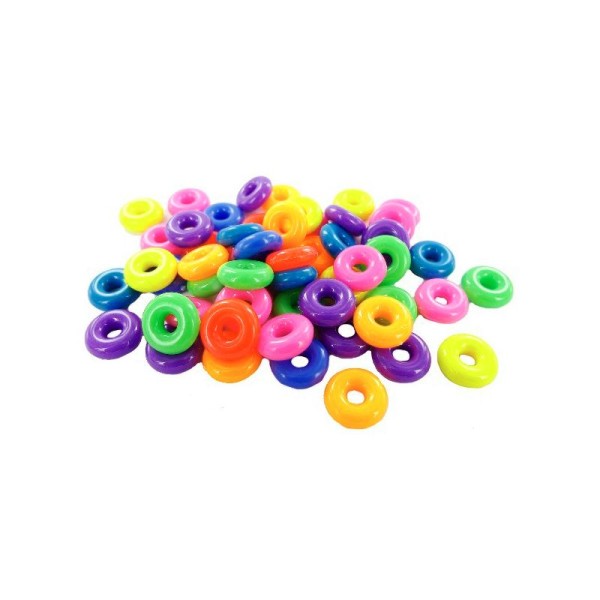 Perles en forme de Donuts (ø 14 mm) - Sachet de 250 pièces - Photo n°1