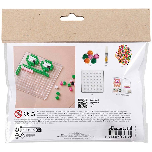 Mini kit créatif enfant - Monstres en perles à repasser - 2 pcs - Photo n°4