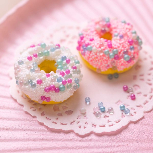 Mini Kit créatif enfant - Donuts en pâte à modeler autodurcissante - 2 pcs - Photo n°2