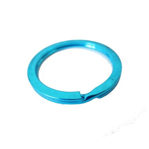 1x Support Anneau Porte-Clef TURQUOISE - Photo n°1