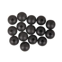 Perles en bois - Noir - 10 mm - 35 pcs