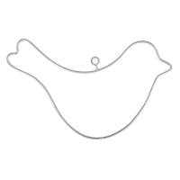 Formes en métal à suspendre - Oiseau - 12,3 x 8 cm - 2 pcs