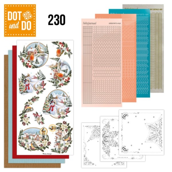 Dot and do 230 - kit Carte 3D  - Paysage de Noël - Photo n°1