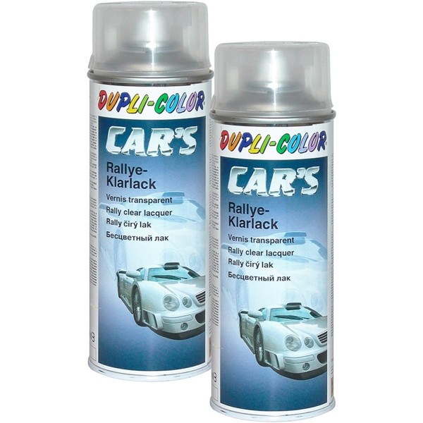 2 bombes de vernis pour voiture - Transparent brillant - Car's Duplicolor - 400 ml - Photo n°1