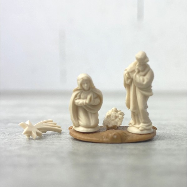 Gros lot de 25 petites Miniatures de figurines de crèche de noël, hauteur 2 cm, Santons de Jésus, Ma - Photo n°4