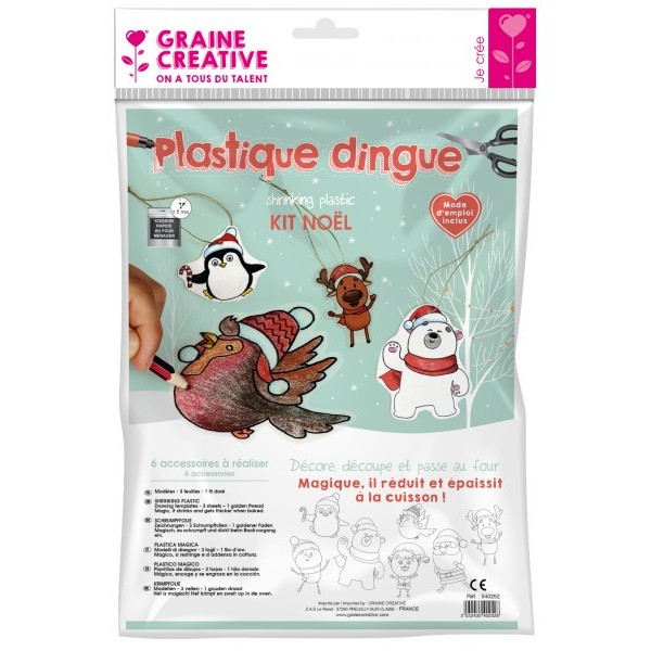 Kit plastique dingue - Kit décorations de Noël - Photo n°1