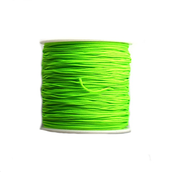 Fil nylon tressé 0,8 mm vert fluo x1 m - Photo n°1
