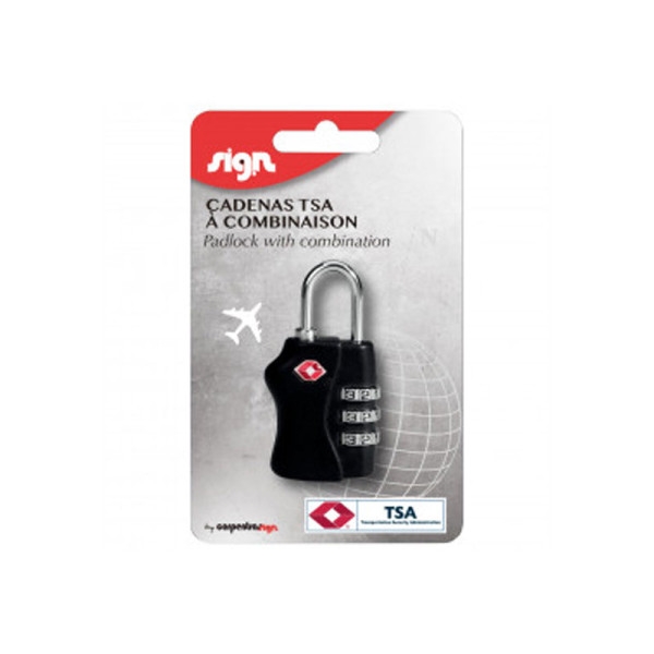 Cadenas à codes - Combinaison - 3 chiffres - Norme TSA - Pour casier, bagages - Photo n°2
