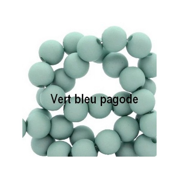 Perles acryliques mates  4 mm de diametre sachet de 500 perles pagode - Photo n°1