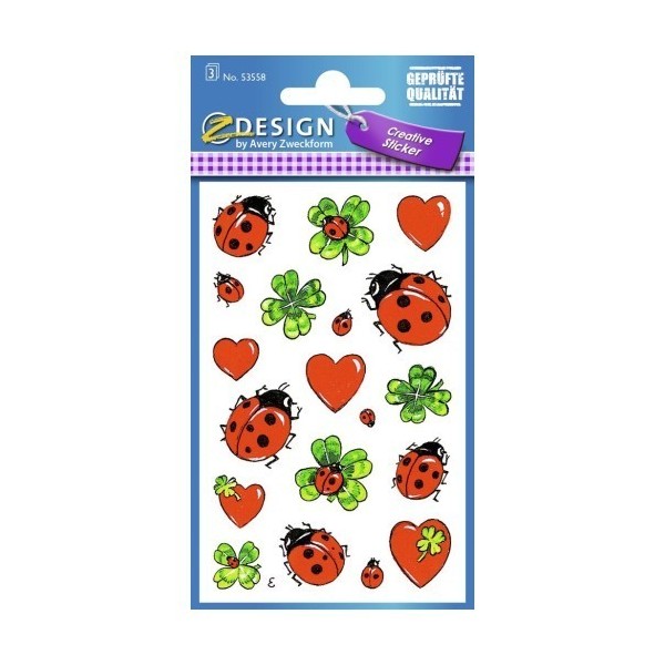 AVERY Zweckform - Stickers Z-Design - Coccinelles avec feuilles - Photo n°1