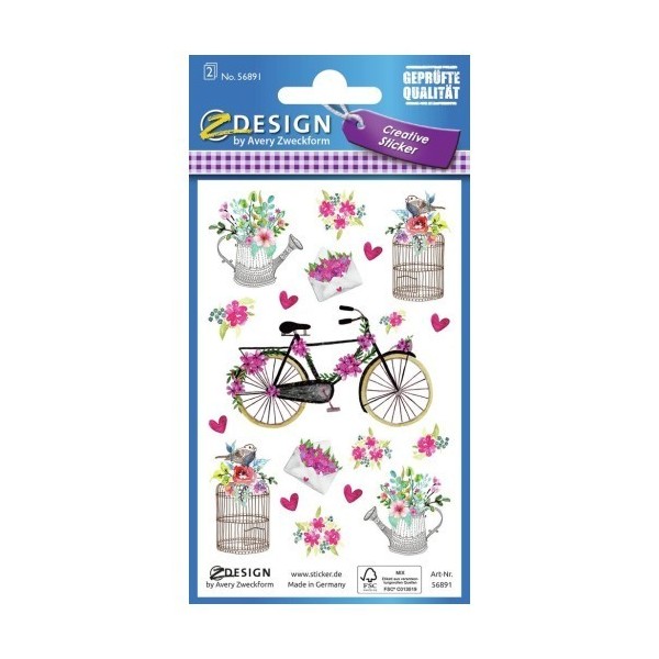 AVERY Zweckform - Stickers Z-Design - Bouquets avec décor - Photo n°1