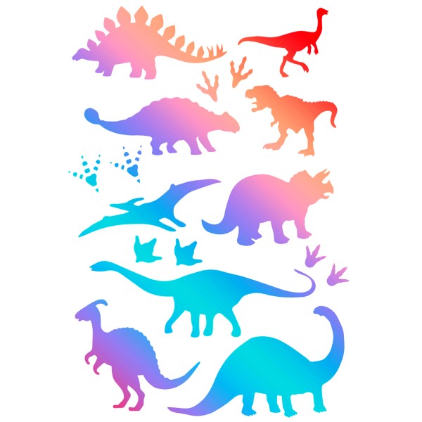 POCHOIR PLASTIQUE 30*21cm : animaux dinosaure (01) - Photo n°1