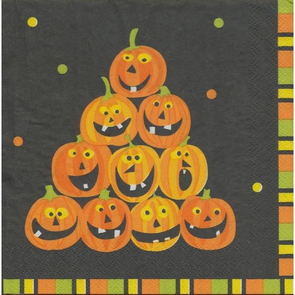 4 Serviettes en papier différentes Halloween Format Lunch - Photo n°4