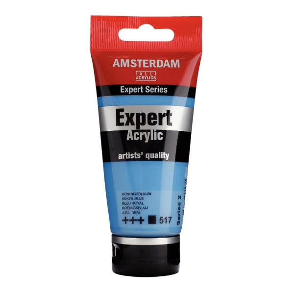 Tube de peinture acrylique - Bleu Royal 517 - Expert Acrylic - Amsterdam - Photo n°1