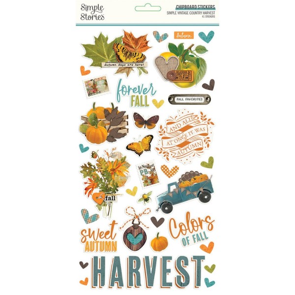 Chipboard Country Harvest Simple stories - Photo n°1