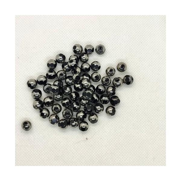 190 Perles en bois lilas / mauve - forme cube - 5mm - Photo n°1