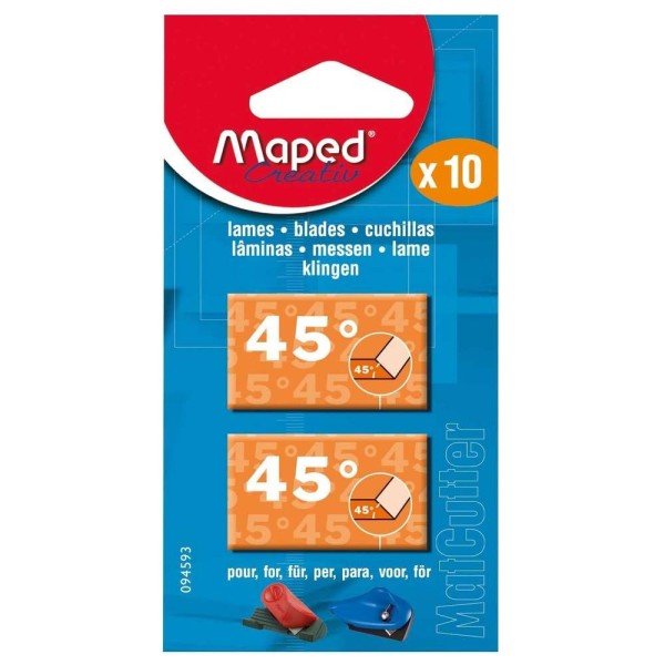 MAPED - Lames de rechange pour outil de coupe MatCutter 45° - Photo n°1