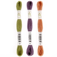 Fil de laine organique DMC Eco Vita - Teinture végétale - Plusieurs coloris disponibles - 16 m