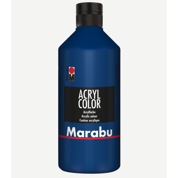 MARABU - Peinture acrylique Acryl Color, 500 ml - Bleu foncé - Photo n°1