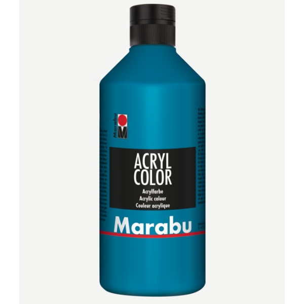 MARABU - Peinture acrylique Acryl Color, 500 ml - Cyan - Photo n°1