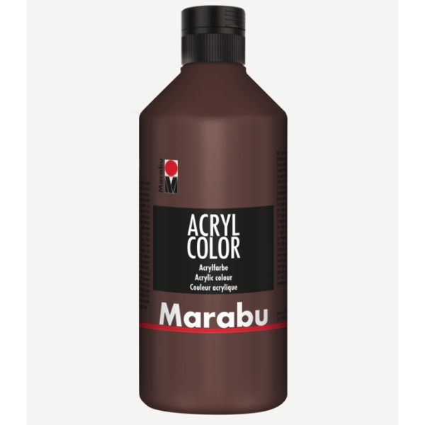 MARABU - Peinture acrylique Acryl Color, 500 ml - Marron moyen - Photo n°1