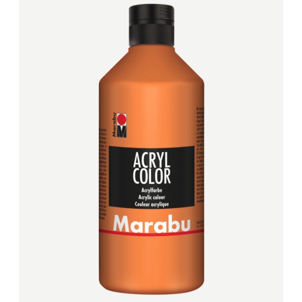 MARABU - Peinture acrylique Acryl Color, 500 ml - Orange - Photo n°1