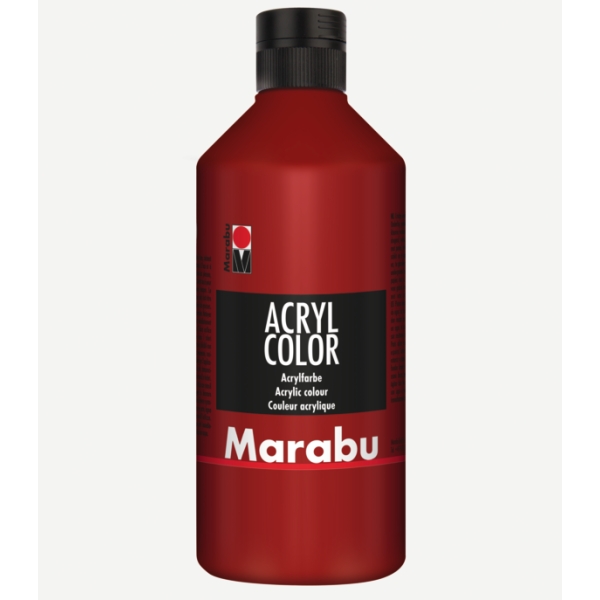 MARABU - Peinture acrylique Acryl Color, 500 ml - Rouge rubis - Photo n°1