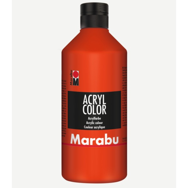 MARABU - Peinture acrylique Acryl Color, 500 ml - Vermillon - Photo n°1