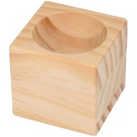 Coquetiers en bois - Carré - 5 cm - 6 pcs