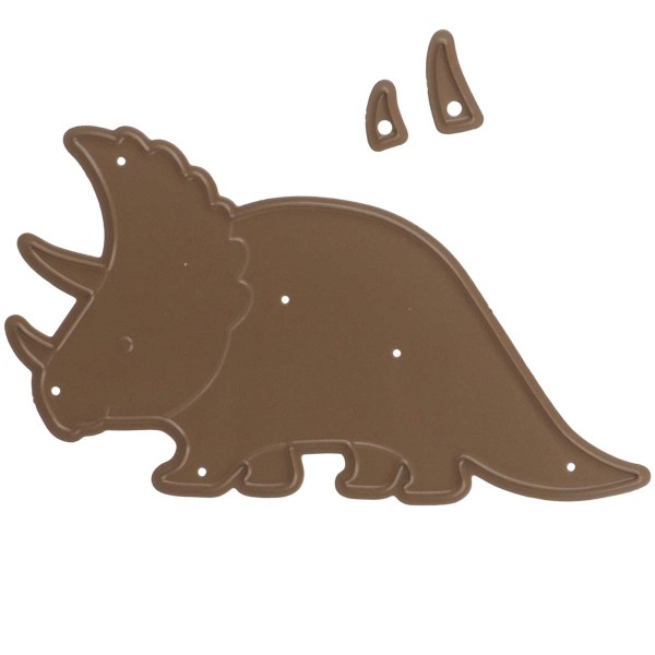 Die de découpe et d'embossage - Dino - Triceratops - 5,4 x 9,5 cm - Photo n°4
