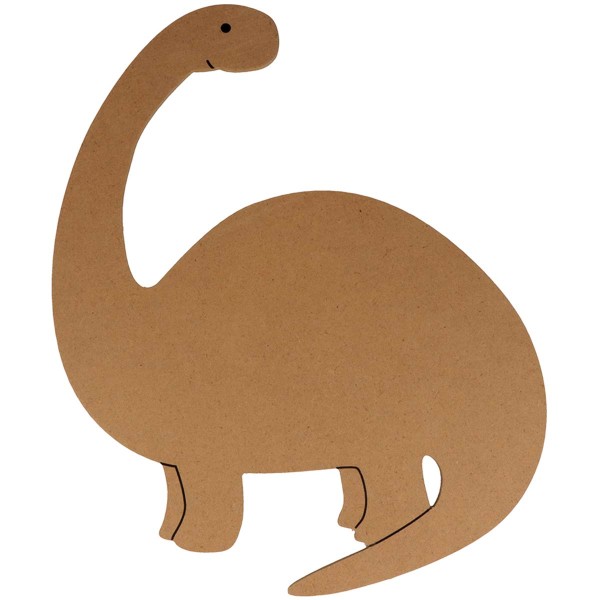 Forme en bois à décorer - Dino - Brachiosaurus - 25 x 31 cm - Photo n°1