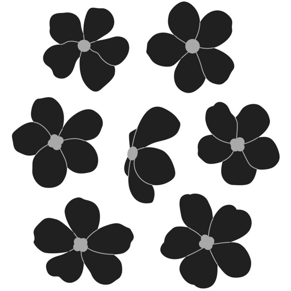 Dies de découpe et d'embossage - Botanica - Fleurs - 2,5 à 2,8 cm - 3 pcs - Photo n°1