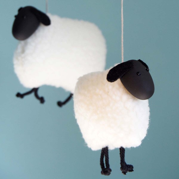 Rouleau de tissu - Effet laine de mouton - Blanc - 30 cm x 1 m - 270 g/m² - Photo n°4