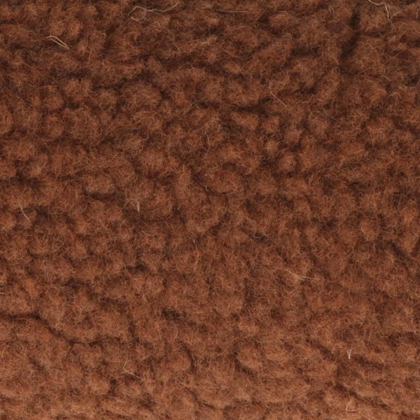 Rouleau de tissu - Effet laine de mouton - Marron foncé - 30 cm x 1 m - 270 g/m² - Photo n°2